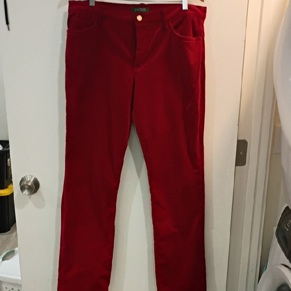 Lauren Ralph Lauren Bold Red Pants